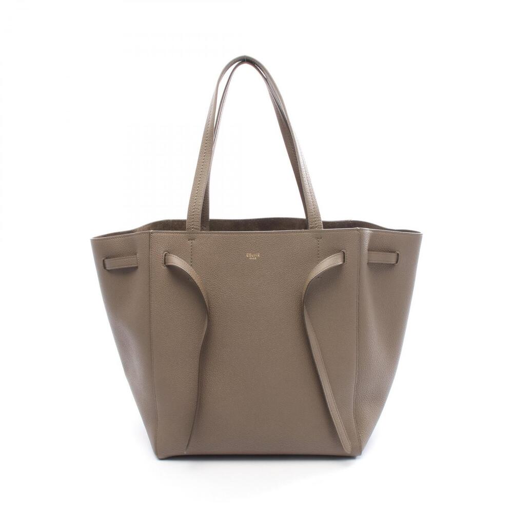 Celine Cabas Phantom Tote Bag Leather Beige